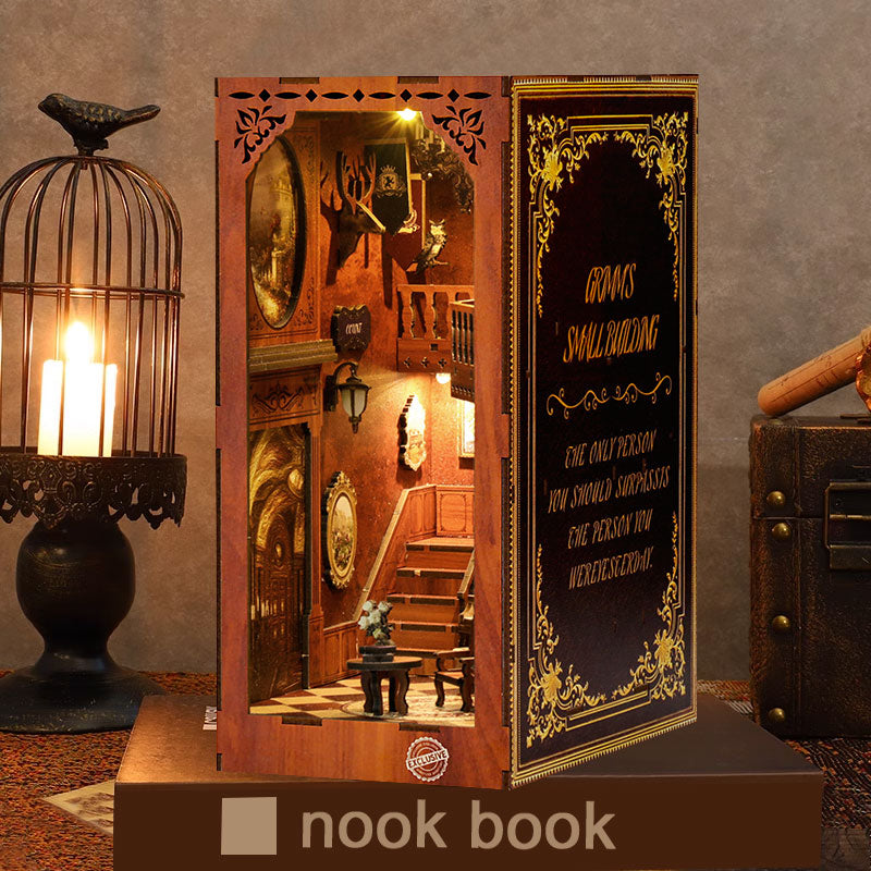 GelinHouse DIY Book Nook Kit | Wooden Miniature Model | Minipata
