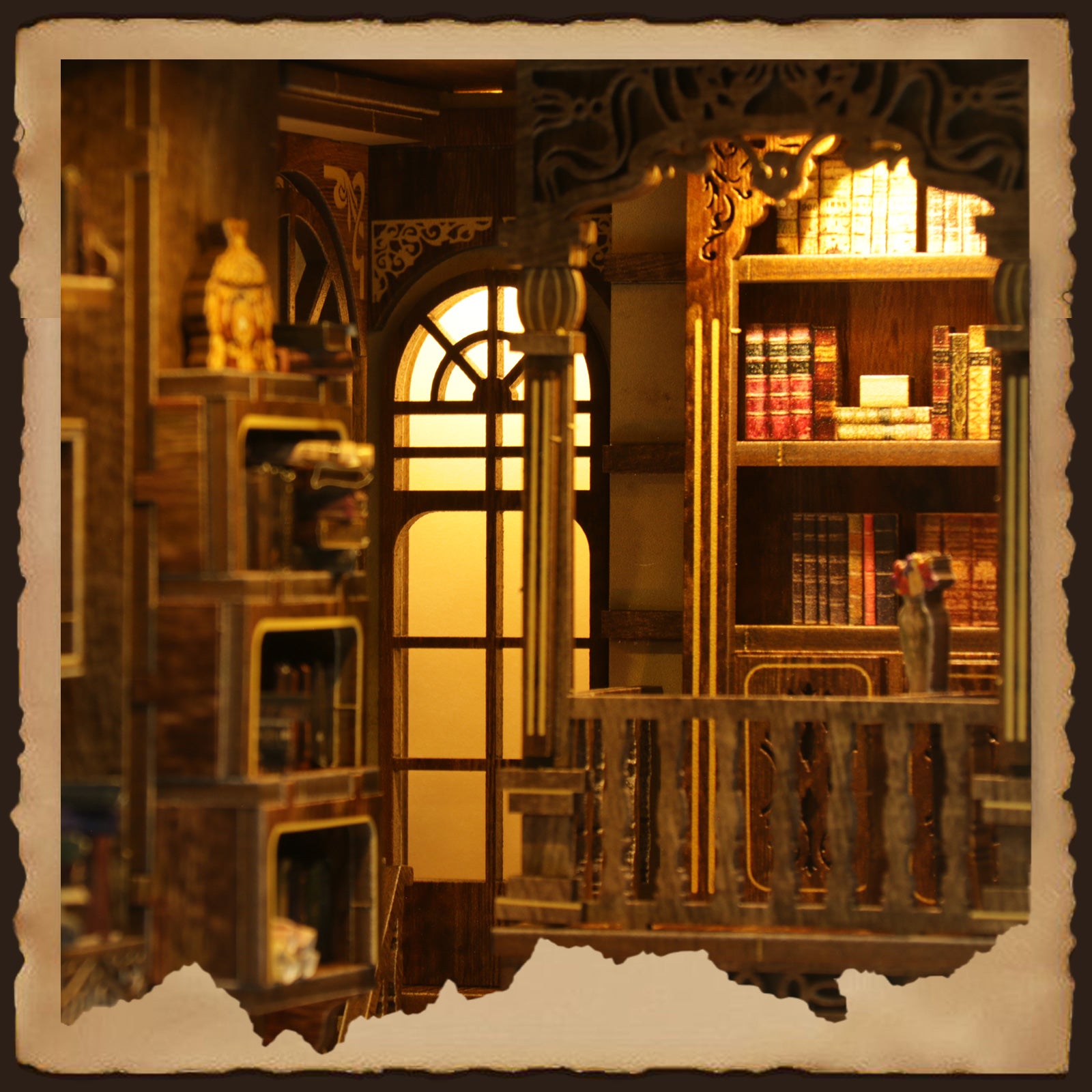 Book Nook Kit|Antique book collection room|minipata