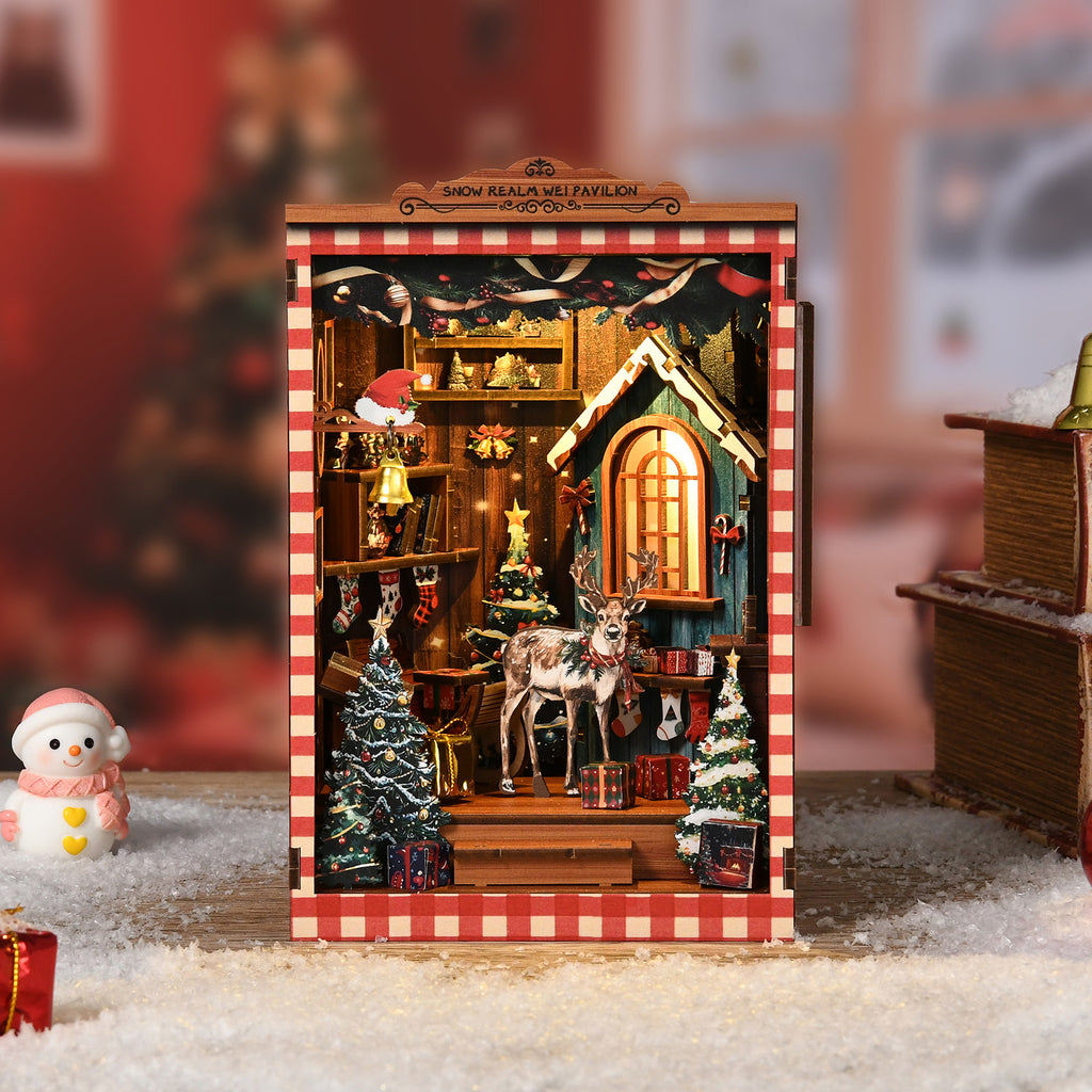 Book Nook Kit|Snow realm wei pavilion|minipata