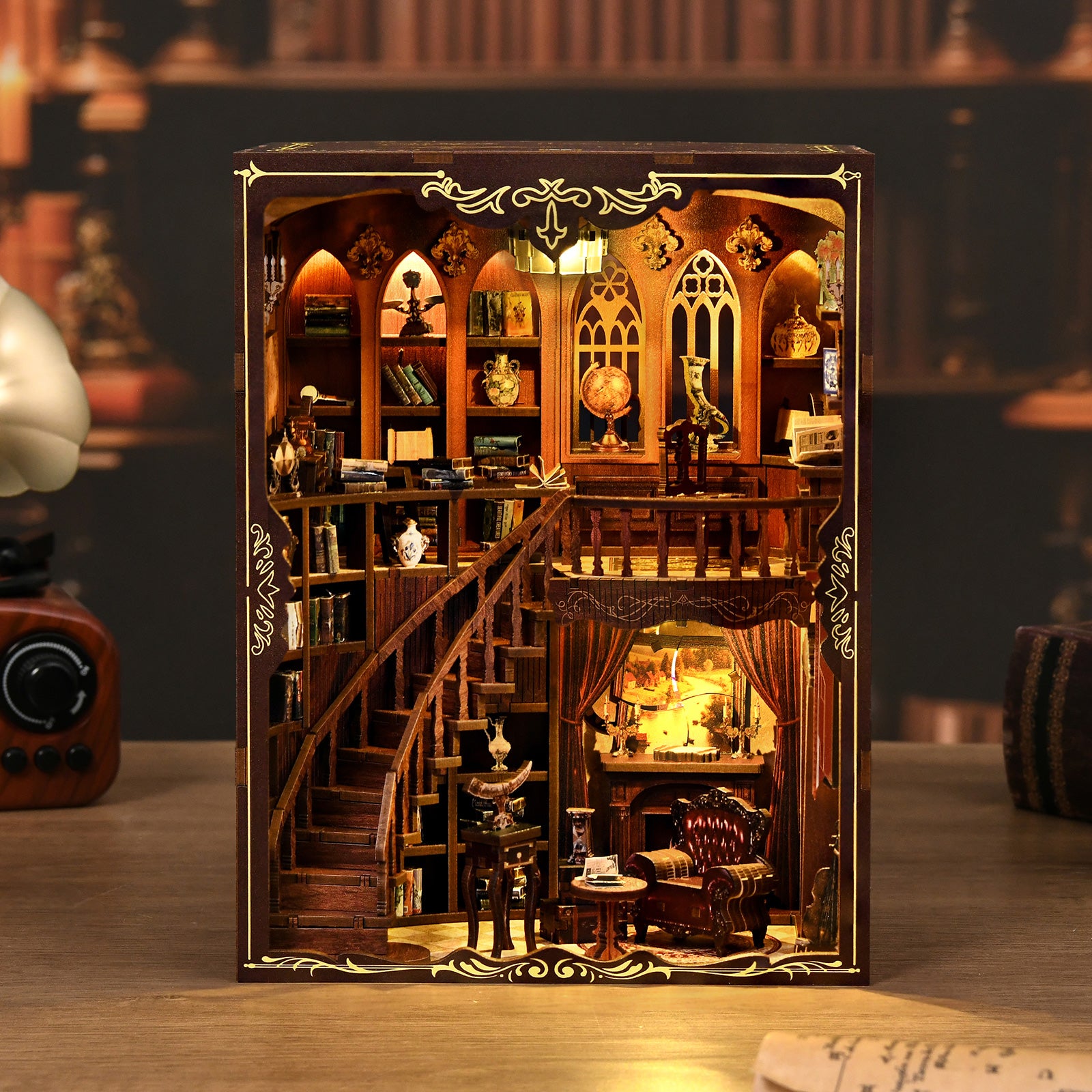 Book Nook Kit|Ancient rhyme library|minipata