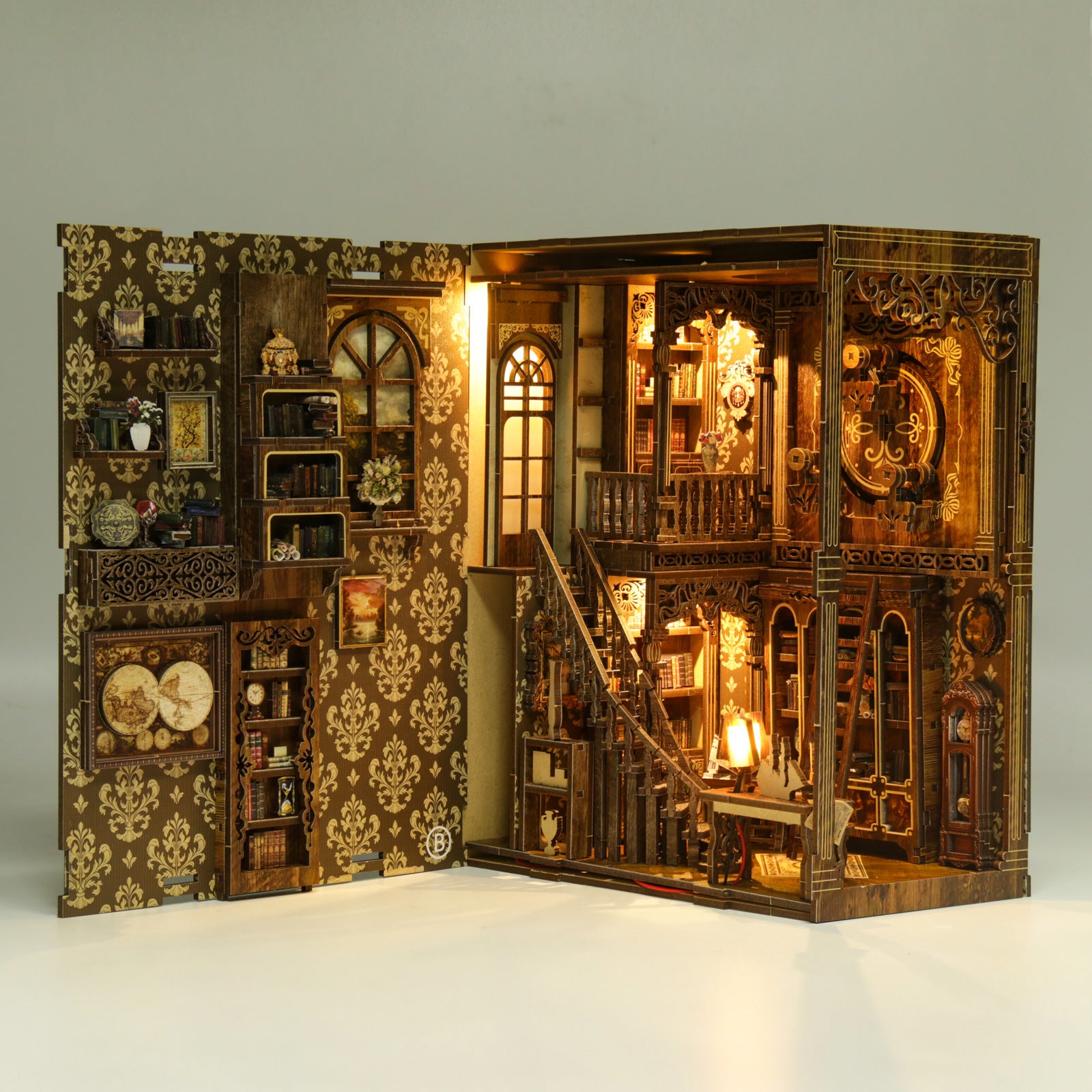 Book Nook Kit|Antique book collection room|minipata