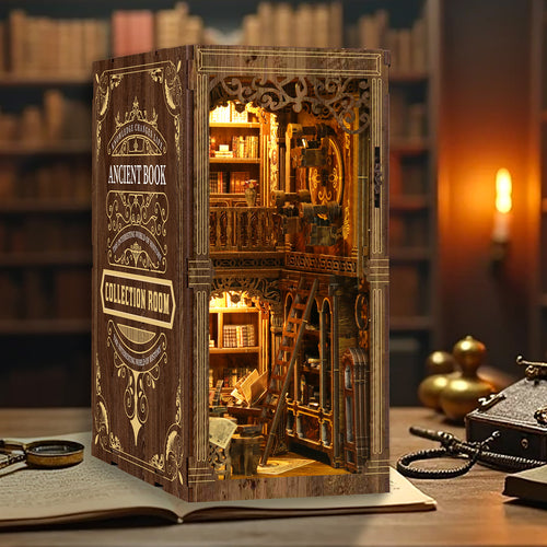 Book Nook Kit|Antique book collection room|minipata