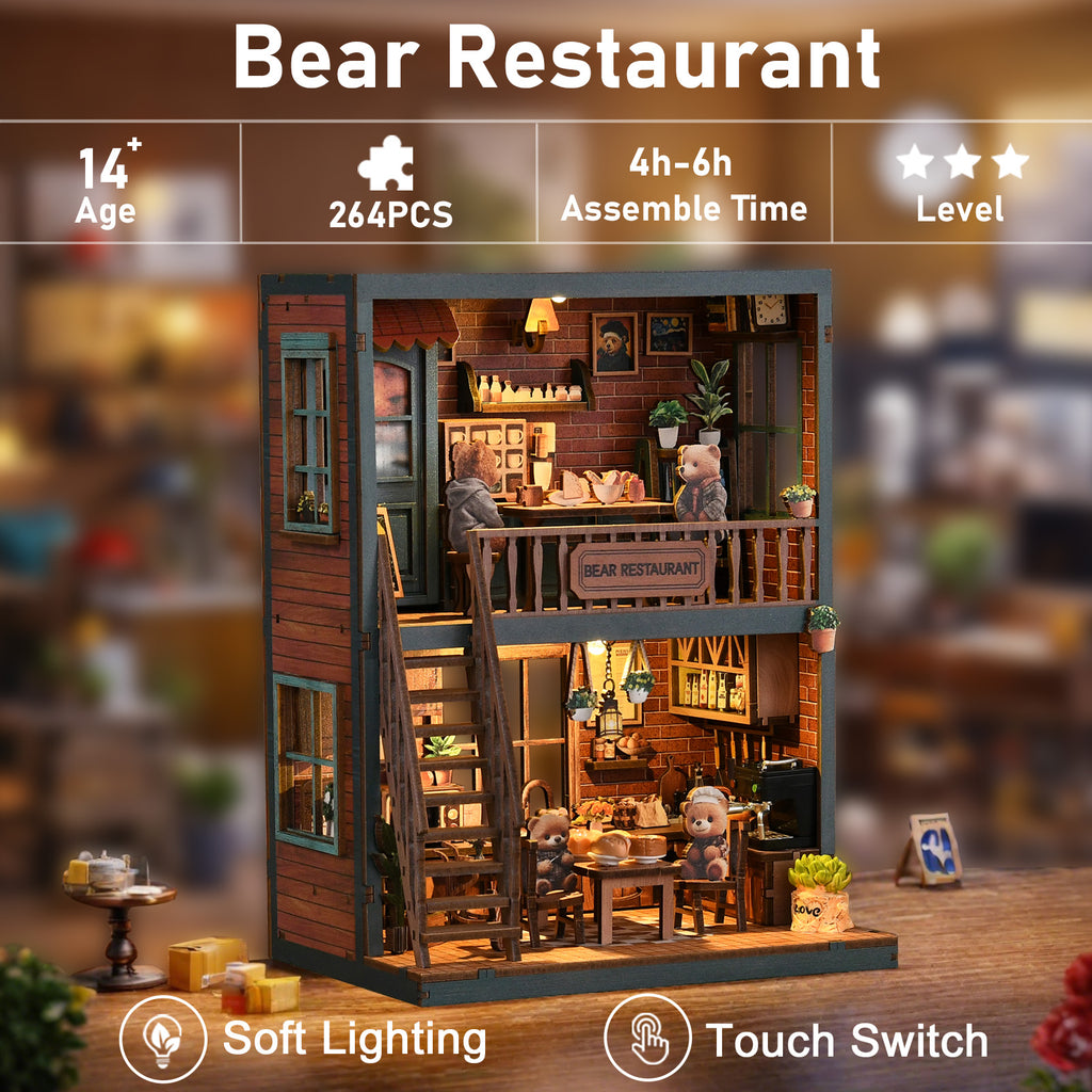 Book Nook Kit|Bear restaurant|minipata