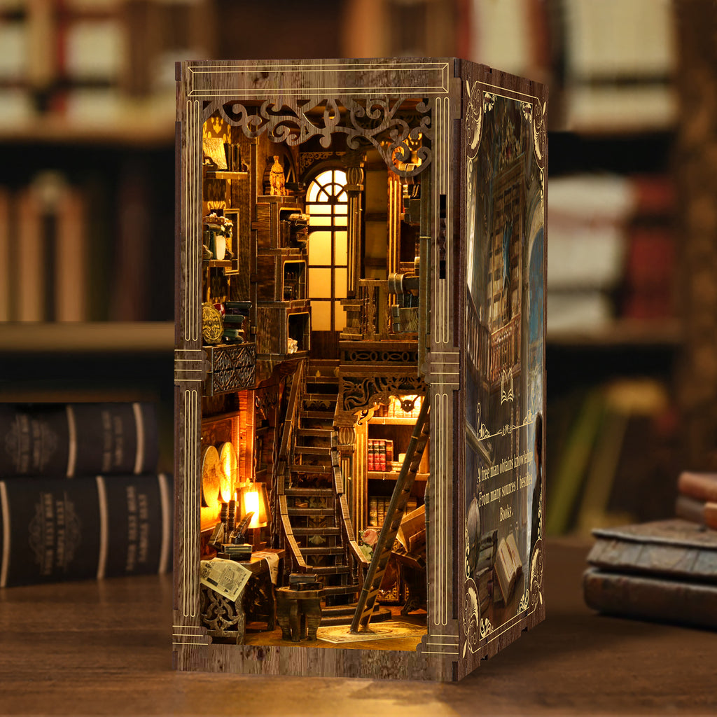 Book Nook Kit|Antique book collection room|minipata
