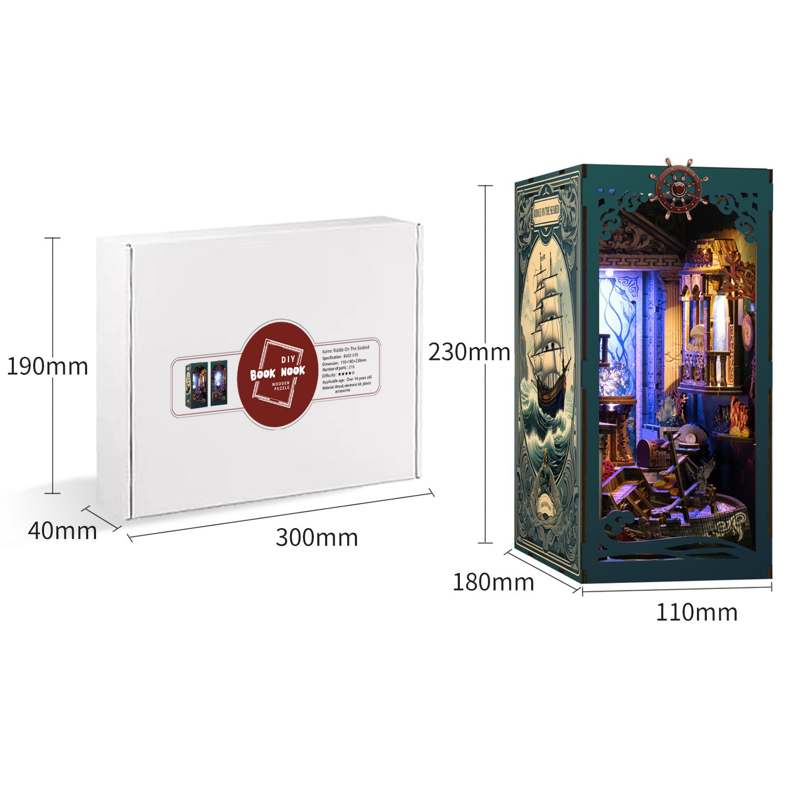 Book Nook Kit|Riddle on the seabed|minipata