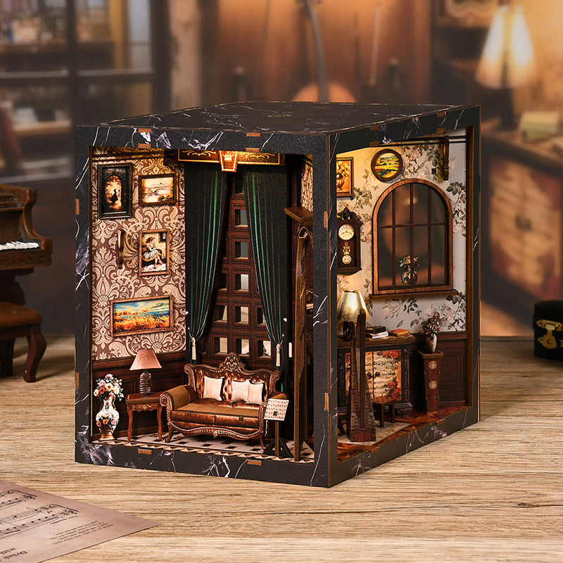 Ouyun Music Box Miniature House Kit