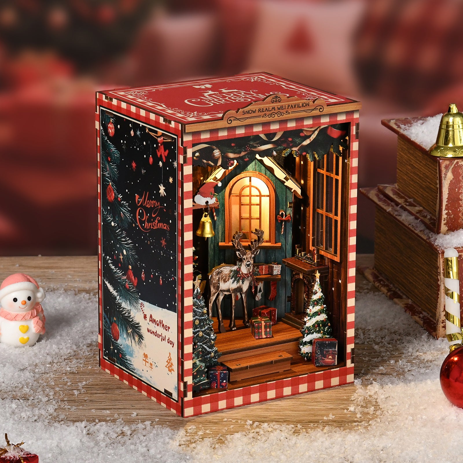 Book Nook Kit|Snow realm wei pavilion|minipata