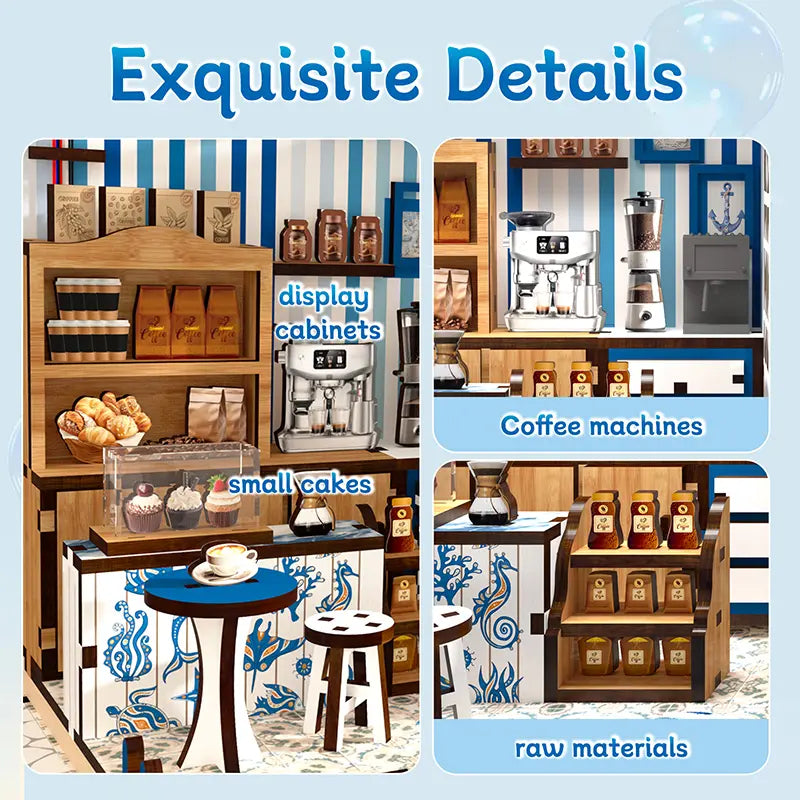Santorini Sunshine Coffee Miniature House Kit