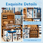 Book Nook Kit|Santorini sun coffee|minipata