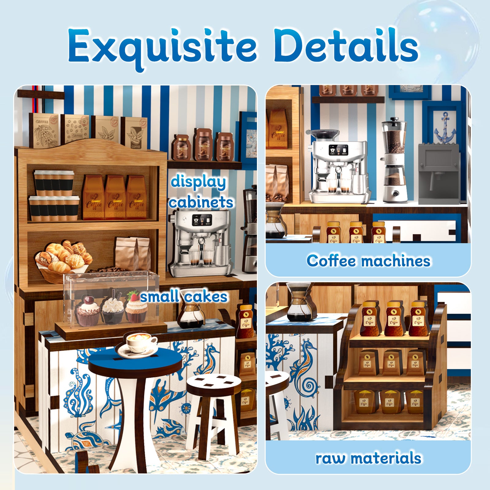 Book Nook Kit|Santorini sun coffee|minipata