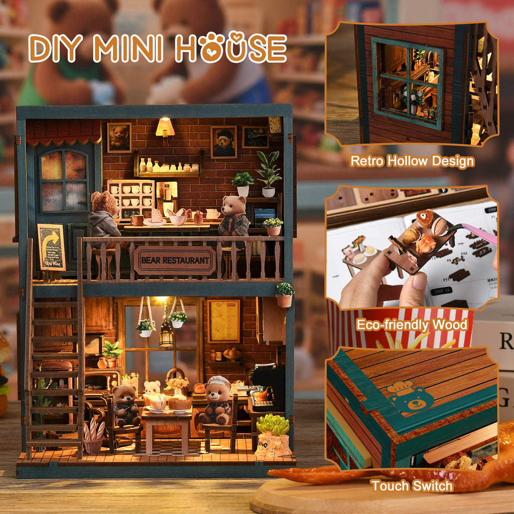Book Nook Kit|Bear restaurant|minipata