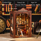 【Twilight Library】 assembly tips: ages 14 and up, small parts choking hazard, test LED wire before installation, follow manual step by step | Minipata