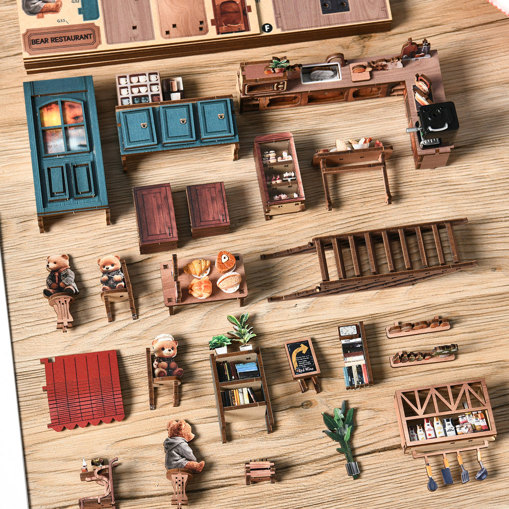 Book Nook Kit|Bear restaurant|minipata