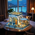 Santorini Sunshine Coffee Miniature House Kit