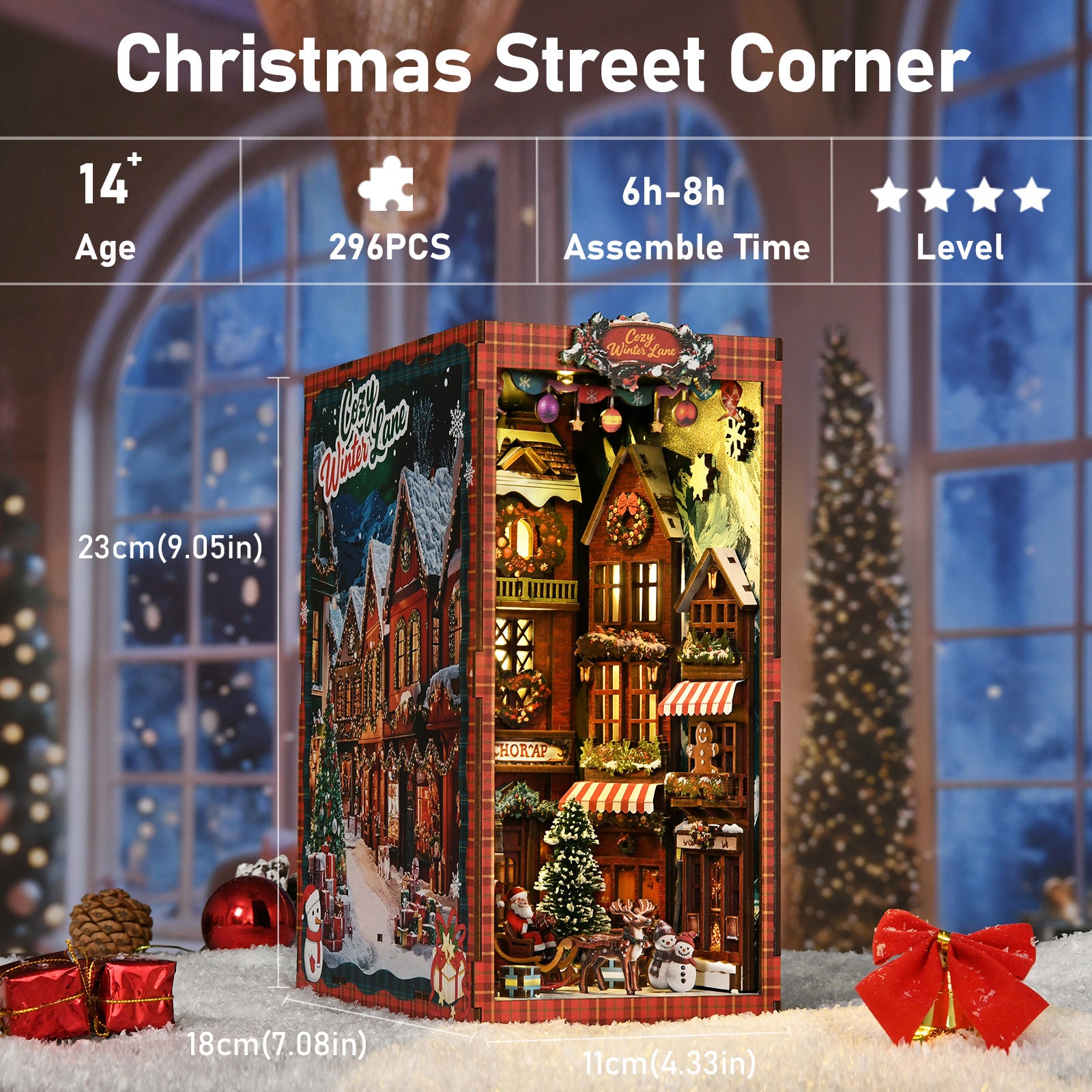 Book Nook Kit|Christmas Street Corner|minipata