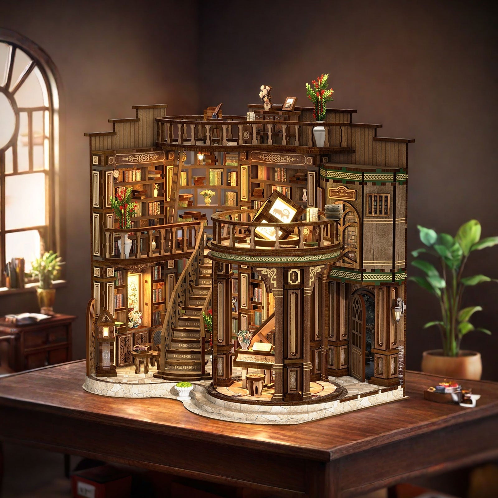Book Nook Kit|Dreamy book hall|minipata
