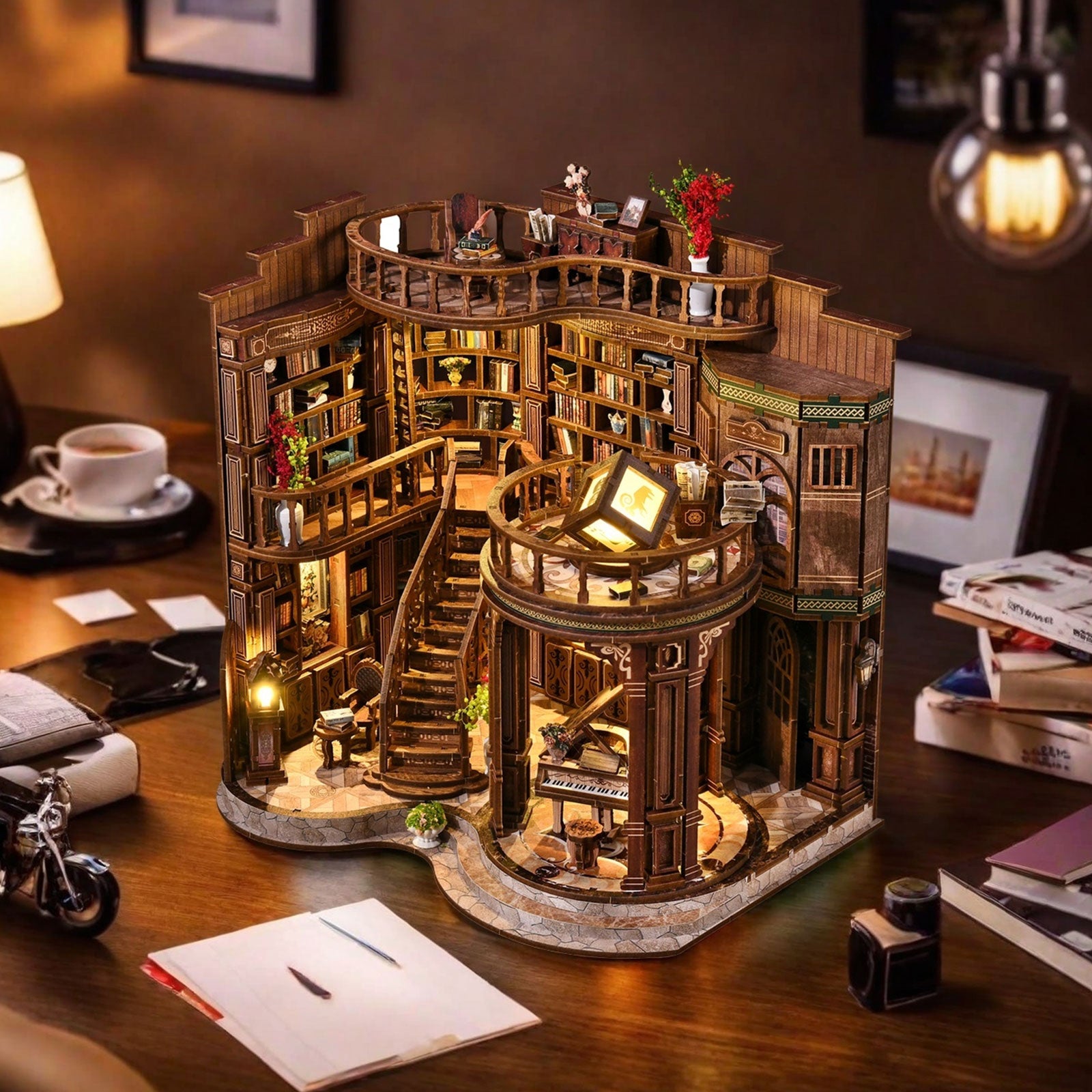 Book Nook Kit|Dreamy book hall|minipata