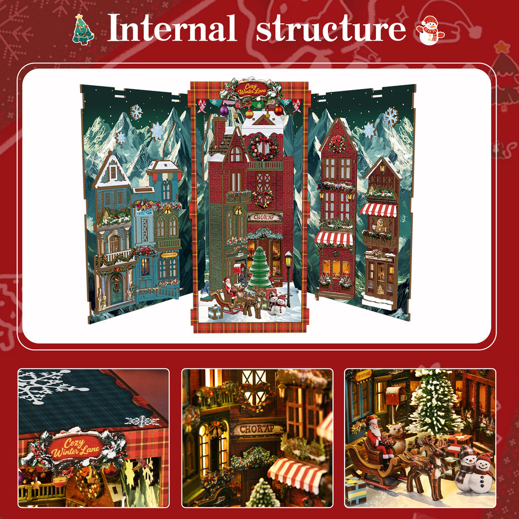 Book Nook Kit|Christmas Street Corner|minipata