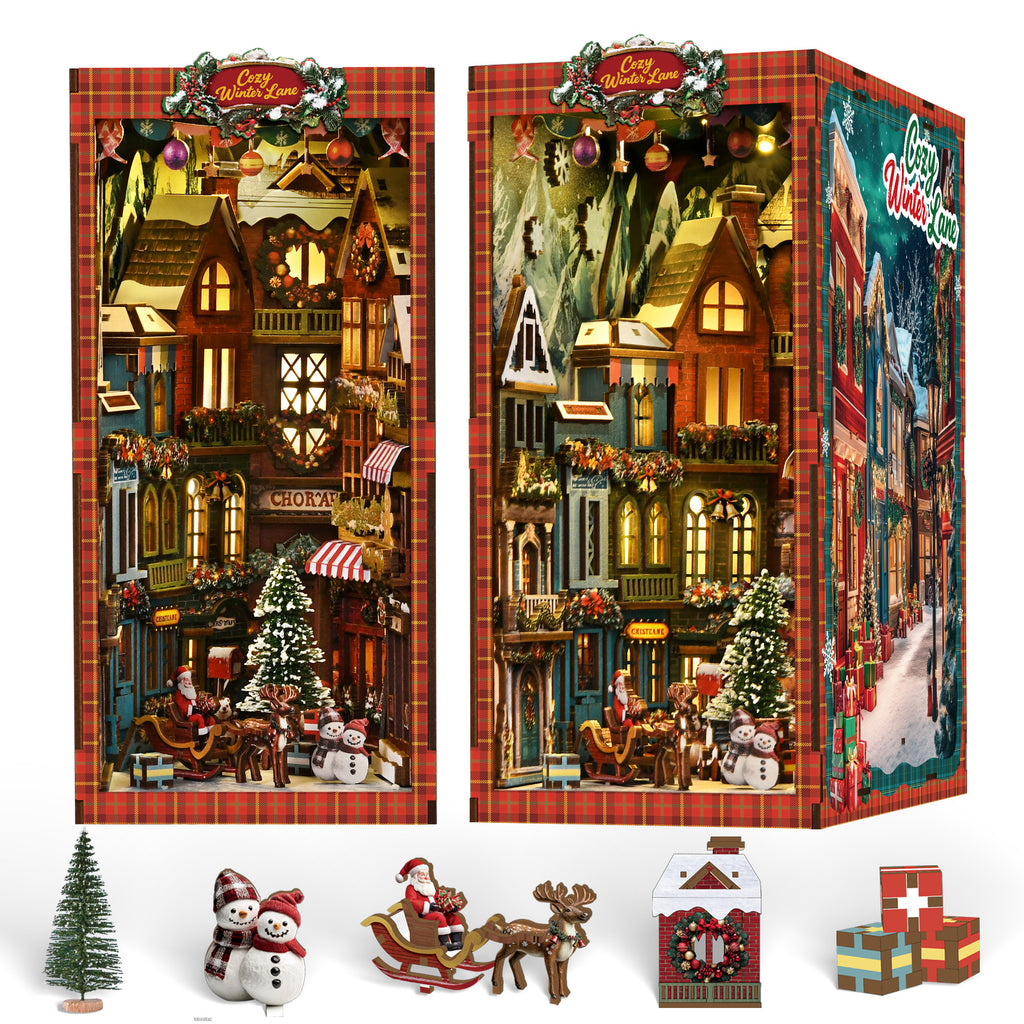 Book Nook Kit|Christmas Street Corner|minipata