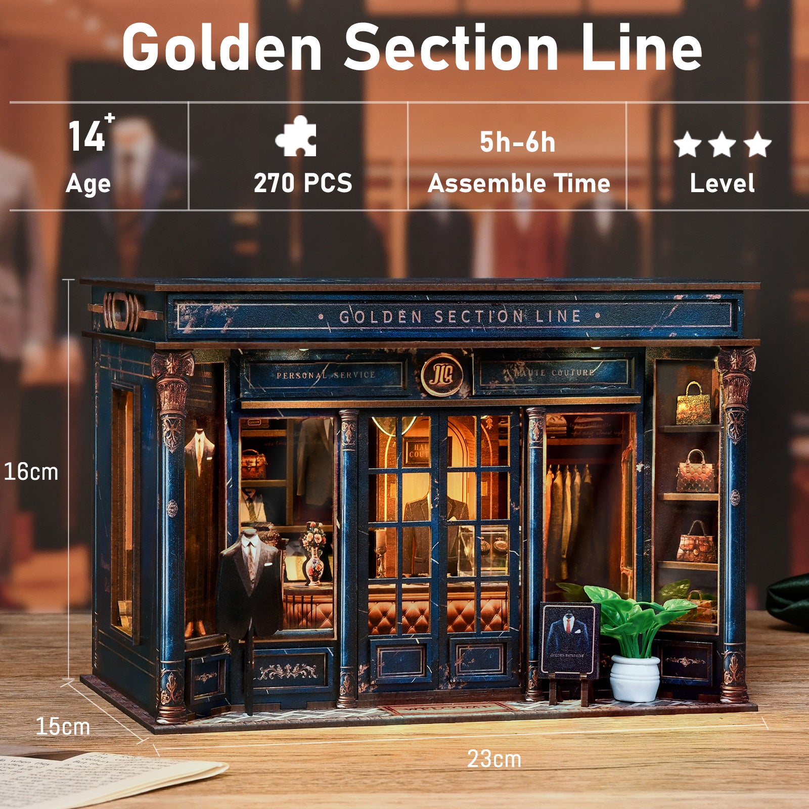 Book Nook Kit|Golden Section Line|minipata