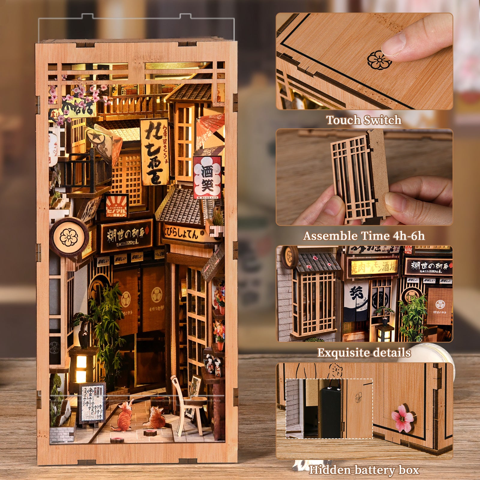 Book Nook Kit|The Alley Waiting for the Cat|minipata