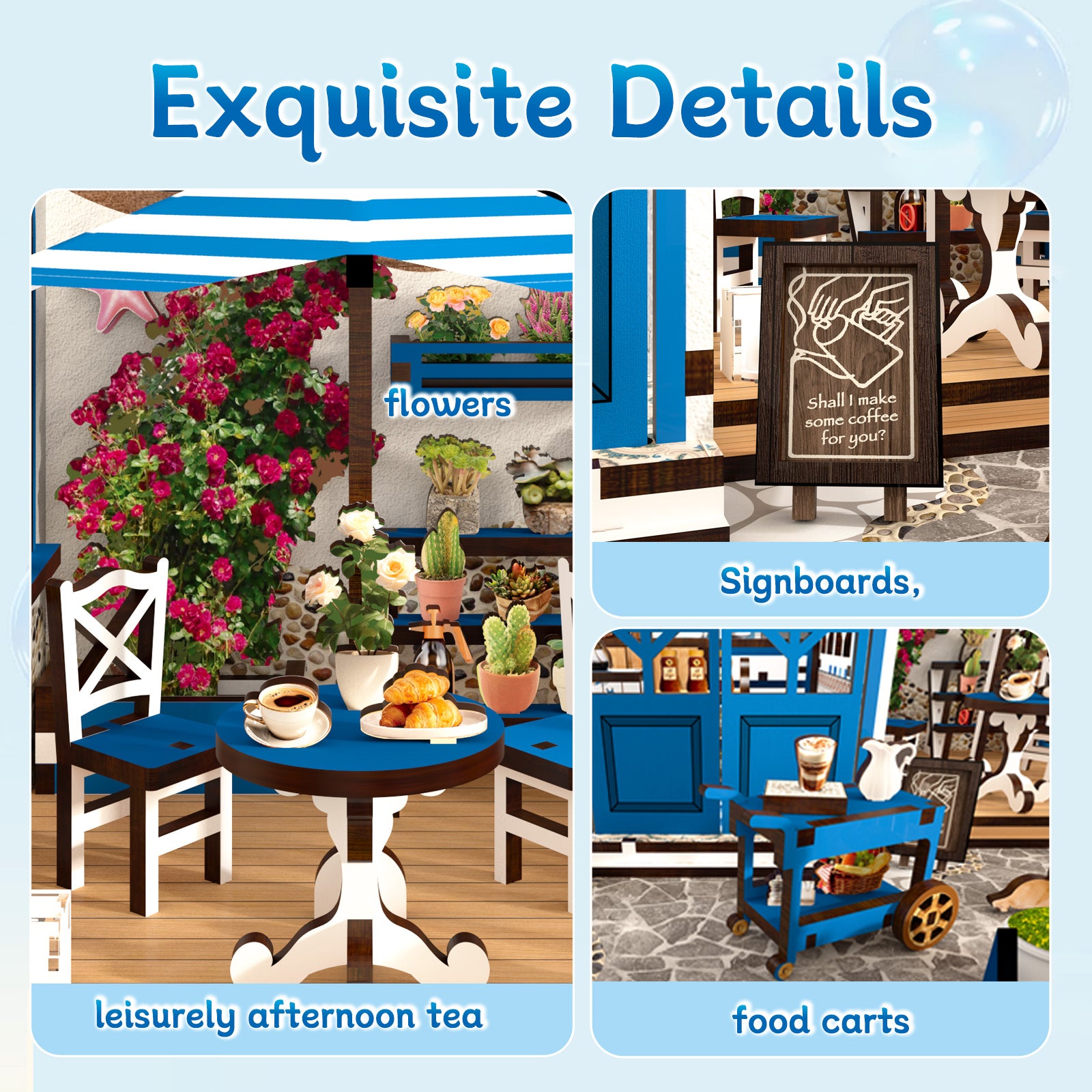 Book Nook Kit|Santorini sun coffee|minipata