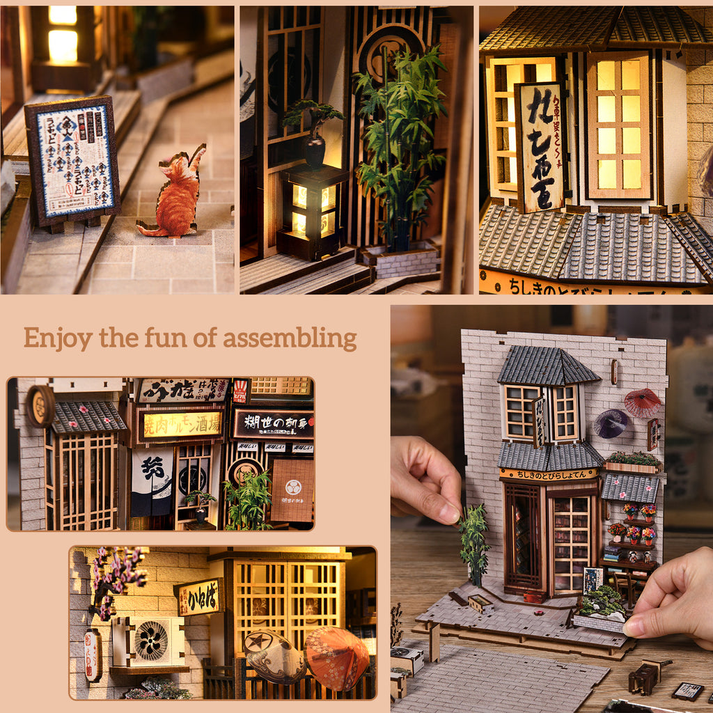 Book Nook Kit|The Alley Waiting for the Cat|minipata
