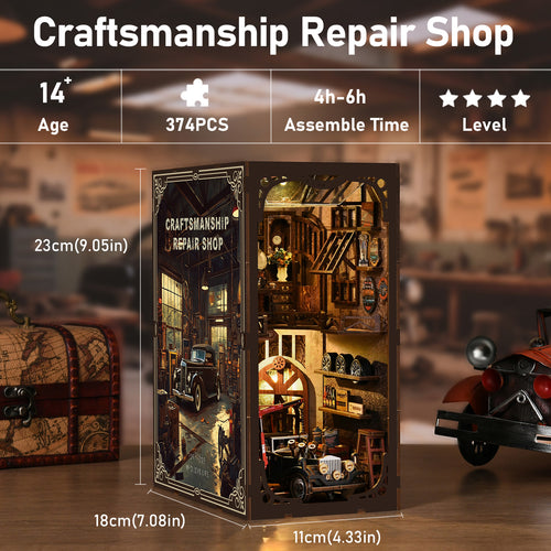 Book Nook Kit|Craftsmanship Repair Shop|minipata