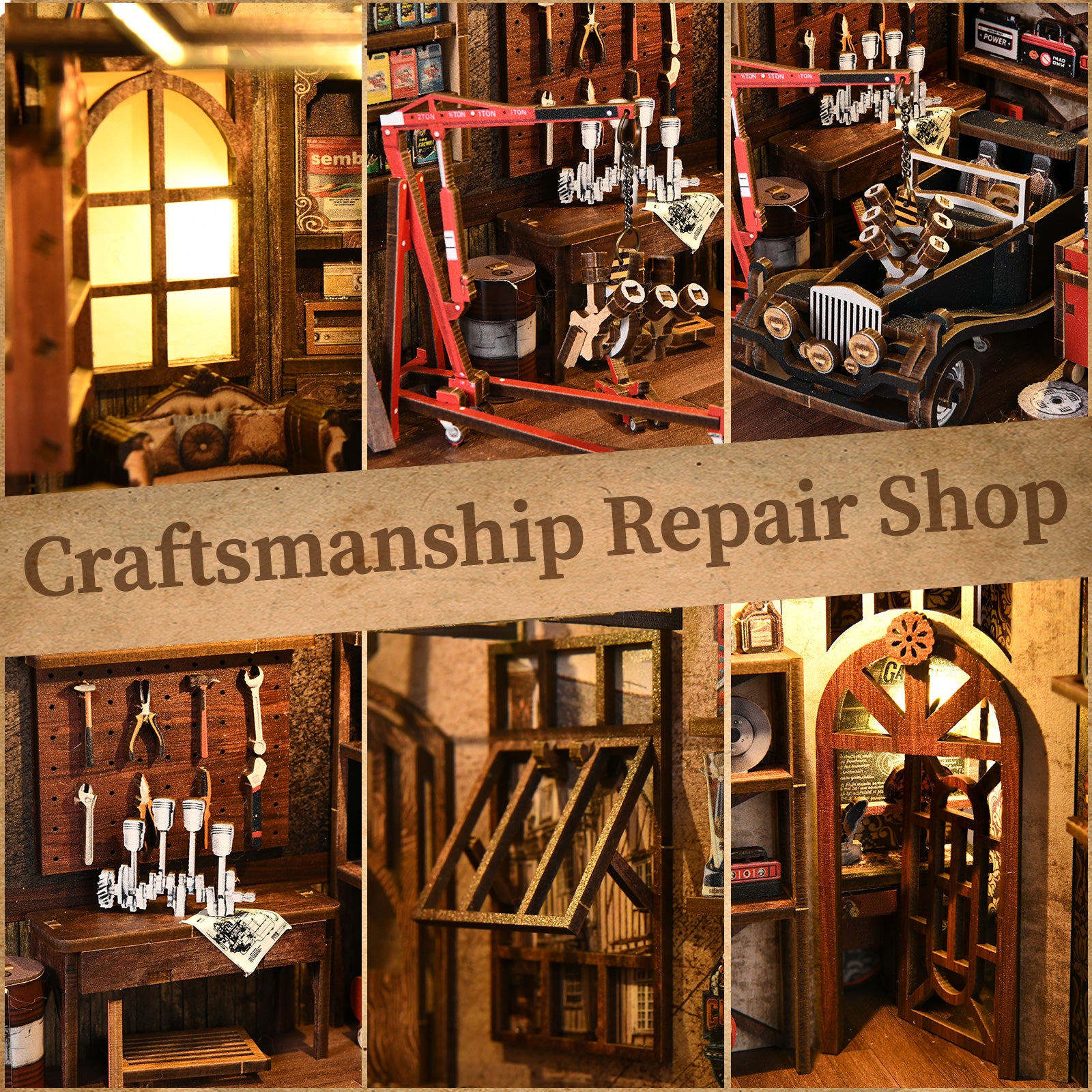 Book Nook Kit|Craftsmanship Repair Shop|minipata