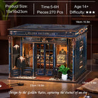 【Golden Section Line】 Dimension diagram: finished model 23cm long, 15cm wide, 16cm high; exterior incorporates "golden ratio" design, embodying elegance and gentlemanly style
