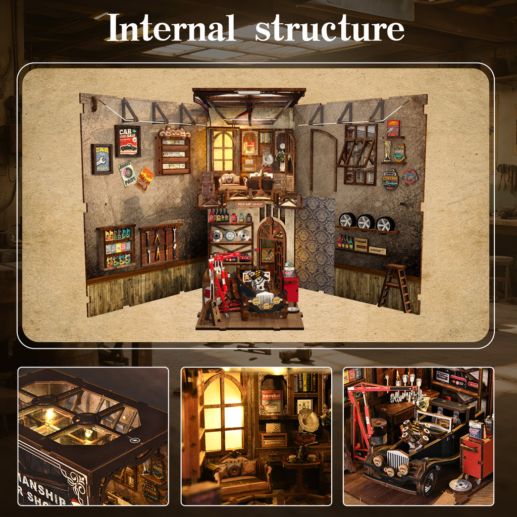 Book Nook Kit|Craftsmanship Repair Shop|minipata