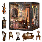 Ouyun Music Box Miniature House Kit