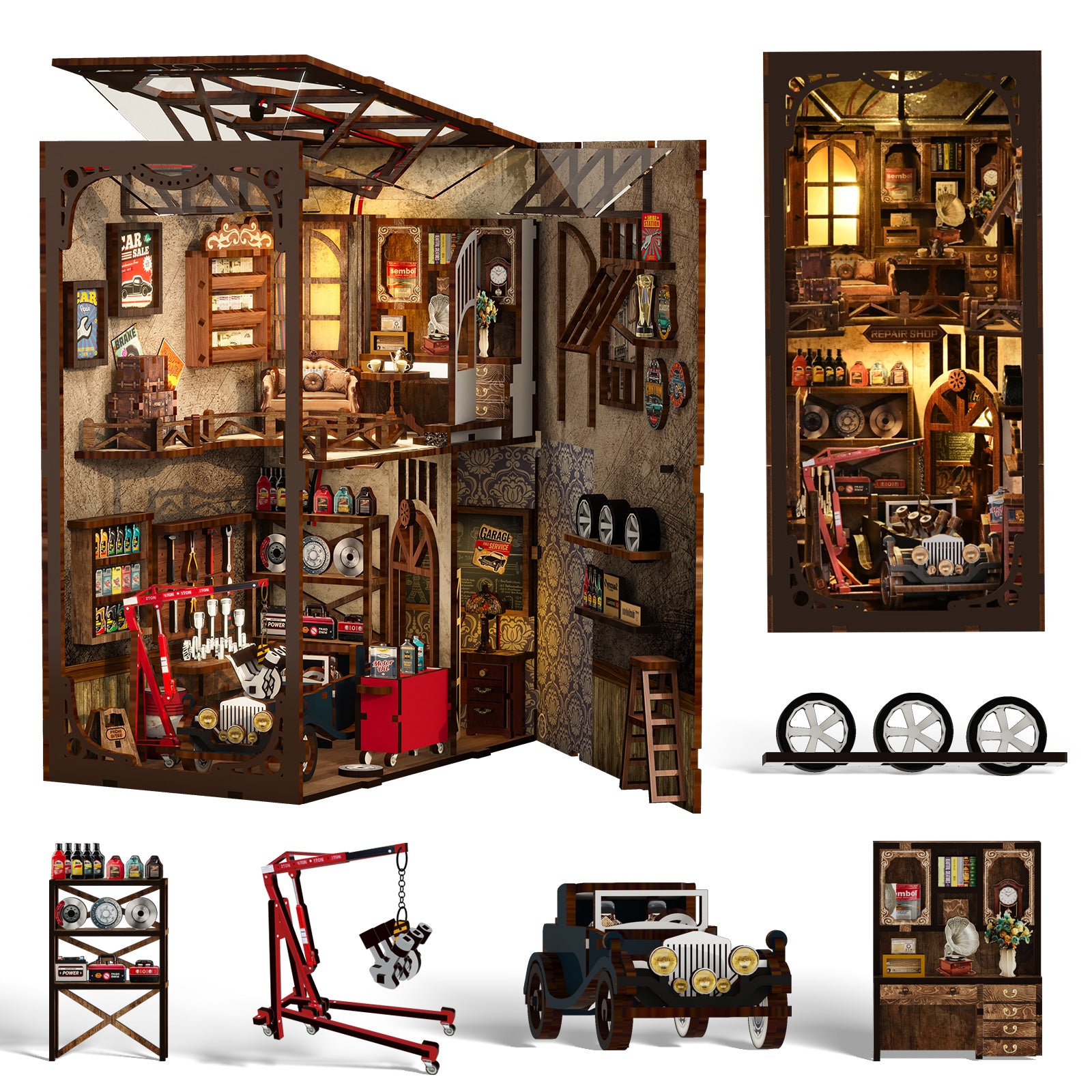 Book Nook Kit|Craftsmanship Repair Shop|minipata