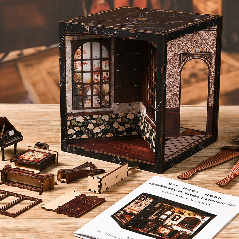Ouyun Music Box Miniature House Kit
