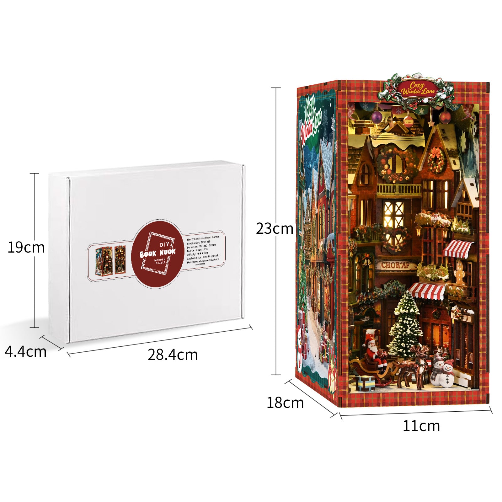 Book Nook Kit|Christmas Street Corner|minipata