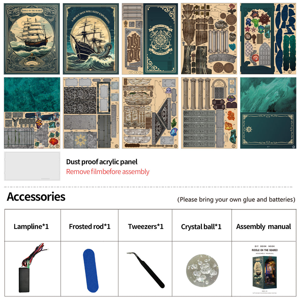 Book Nook Kit|Riddle on the seabed|minipata