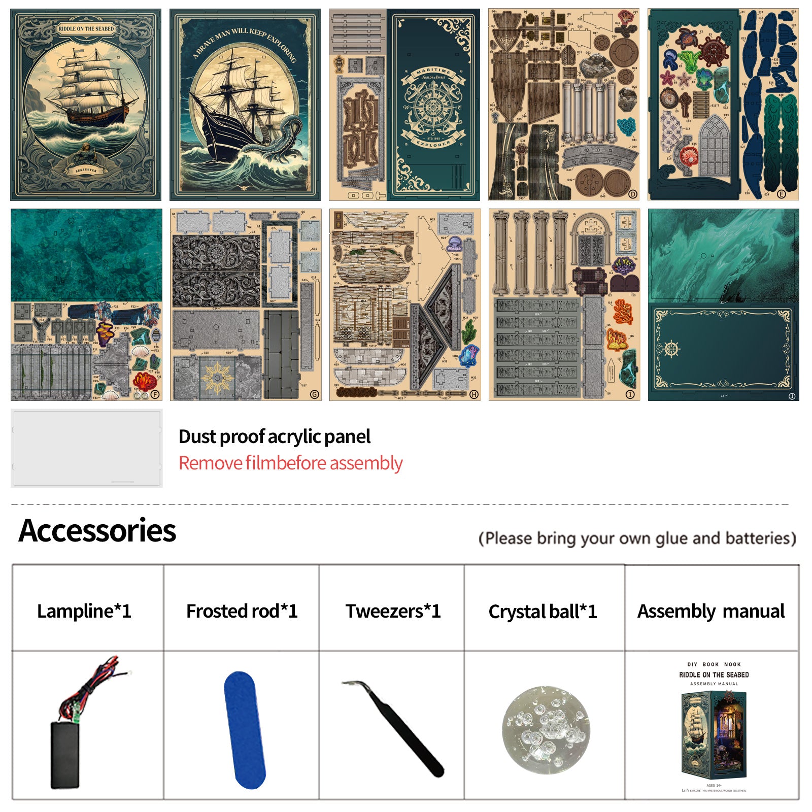 Book Nook Kit|Riddle on the seabed|minipata