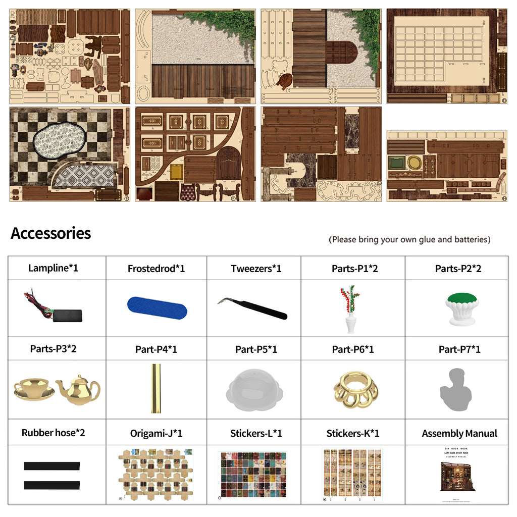 Book Nook Kit|Left bank study room|minipata