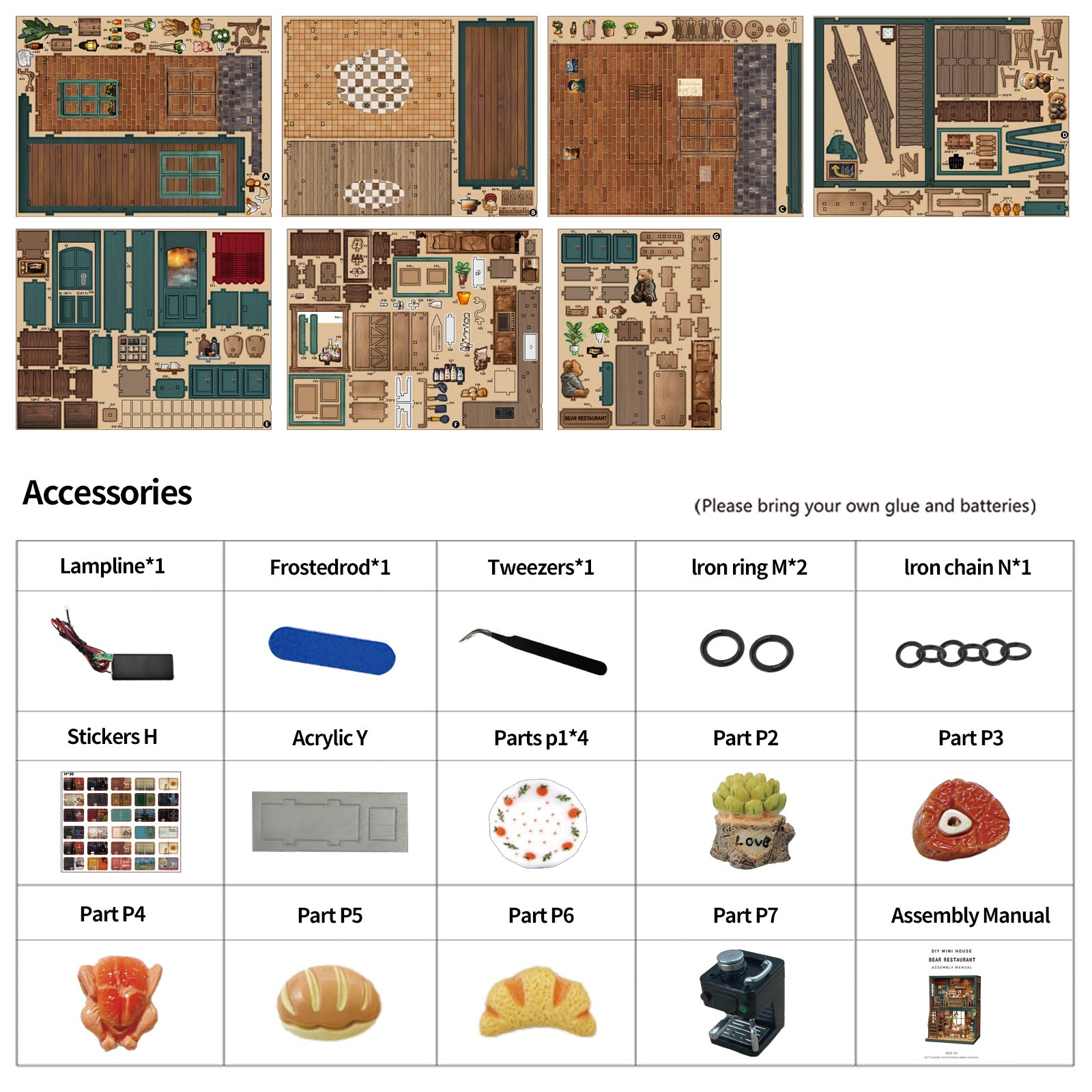Book Nook Kit|Bear restaurant|minipata
