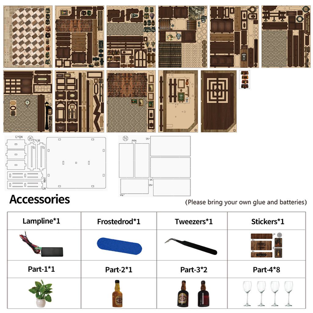 Book Nook Kit|Corner tavern|minipata
