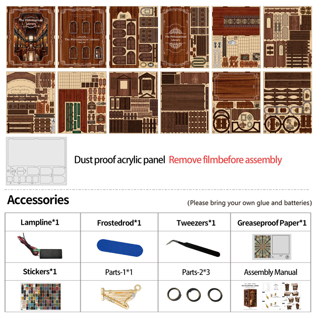 Book Nook Kit|The Philosophica Library|minipata
