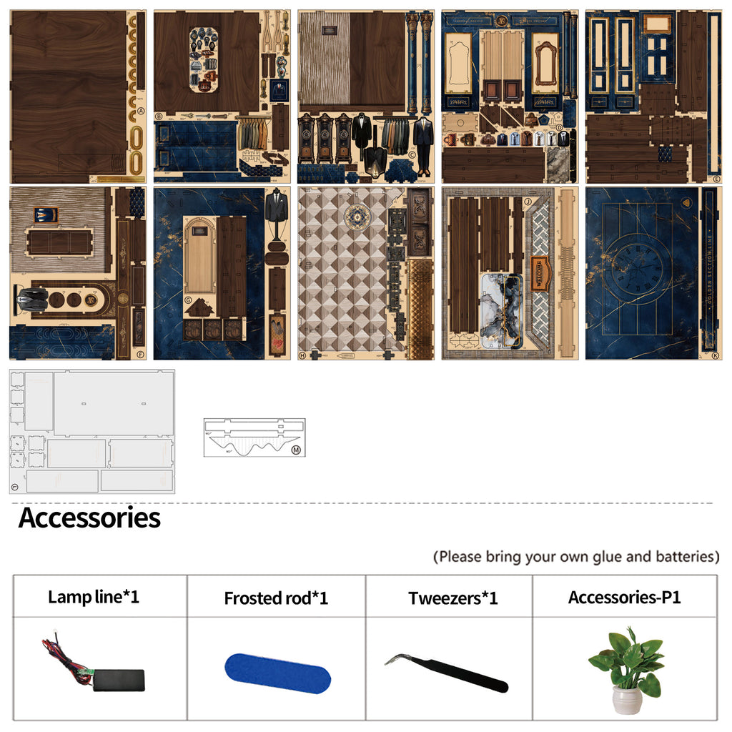 Book Nook Kit|Golden Section Line|minipata